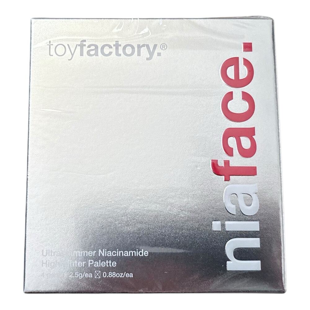 Toy Factory Niaface Ultra Shimmer Niacinamide Highlighter Palette 4 Shades NIB